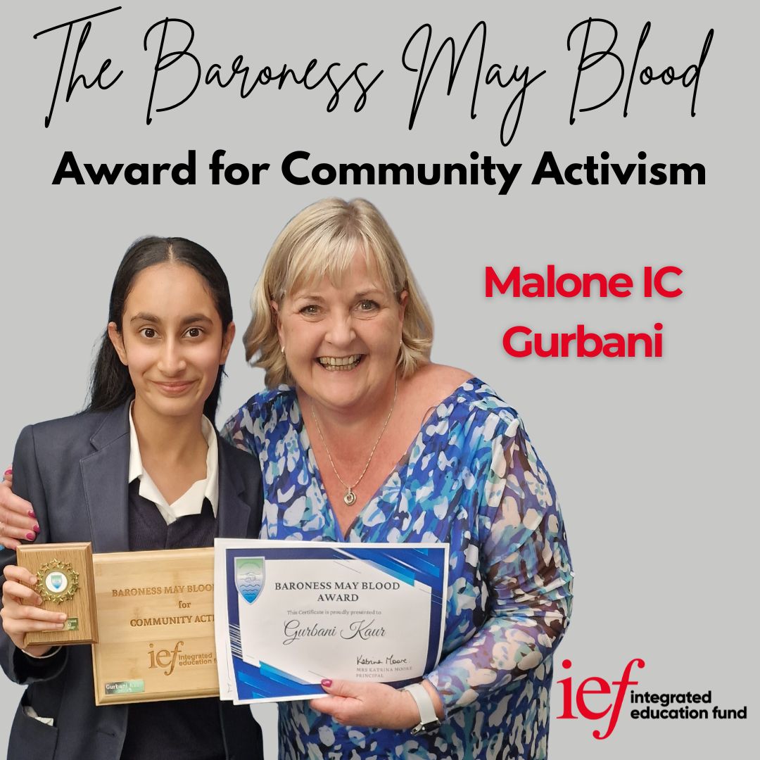 Integrated Education Fund (@iefni) on Twitter photo Congratulations to Gurbani from <a href="/MaloneCollege/">MaloneCollege</a>!
Gurbani received the Baroness May Blood Award for Community Activism for her outstanding dedication to promoting integration, inclusivity and cultural pride within the school community.
Read more here: ief.org.uk/2025/05/12/bmb⊠Congratulations to Gurbani from <a href="/MaloneCollege/">MaloneCollege</a>!
Gurbani received the Baroness May Blood Award for Community Activism for her outstanding dedication to promoting integration, inclusivity and cultural pride within the school community.
Read more here: ief.org.uk/2025/05/12/bmbâŠ