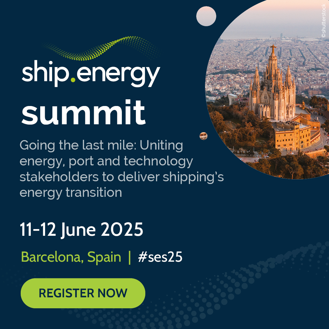 The ship.energy summit will explore the critical role of energy, port, and technology stakeholders in solving the 'last mile' challenge for shipping’s energy transition.

Find out more: shipenergysummit.com

#SES25 #Barcelona #Shipping #EnergyTransition