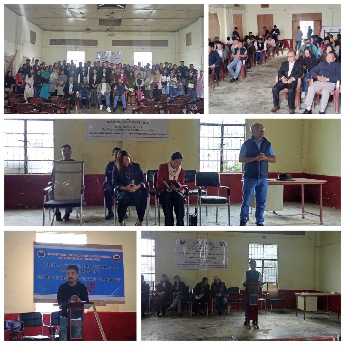 District Industries Centre Zunheboto in collaboration with 35 AC NDPP successfully hosted one day awareness program today on Startups, Financial Literacy PMFME &amp; Govt Schemes at Youth Hall. Empowering youth with knowledge &amp; opportunities! #ZBTO #StartupIndia #Financalliteracy.