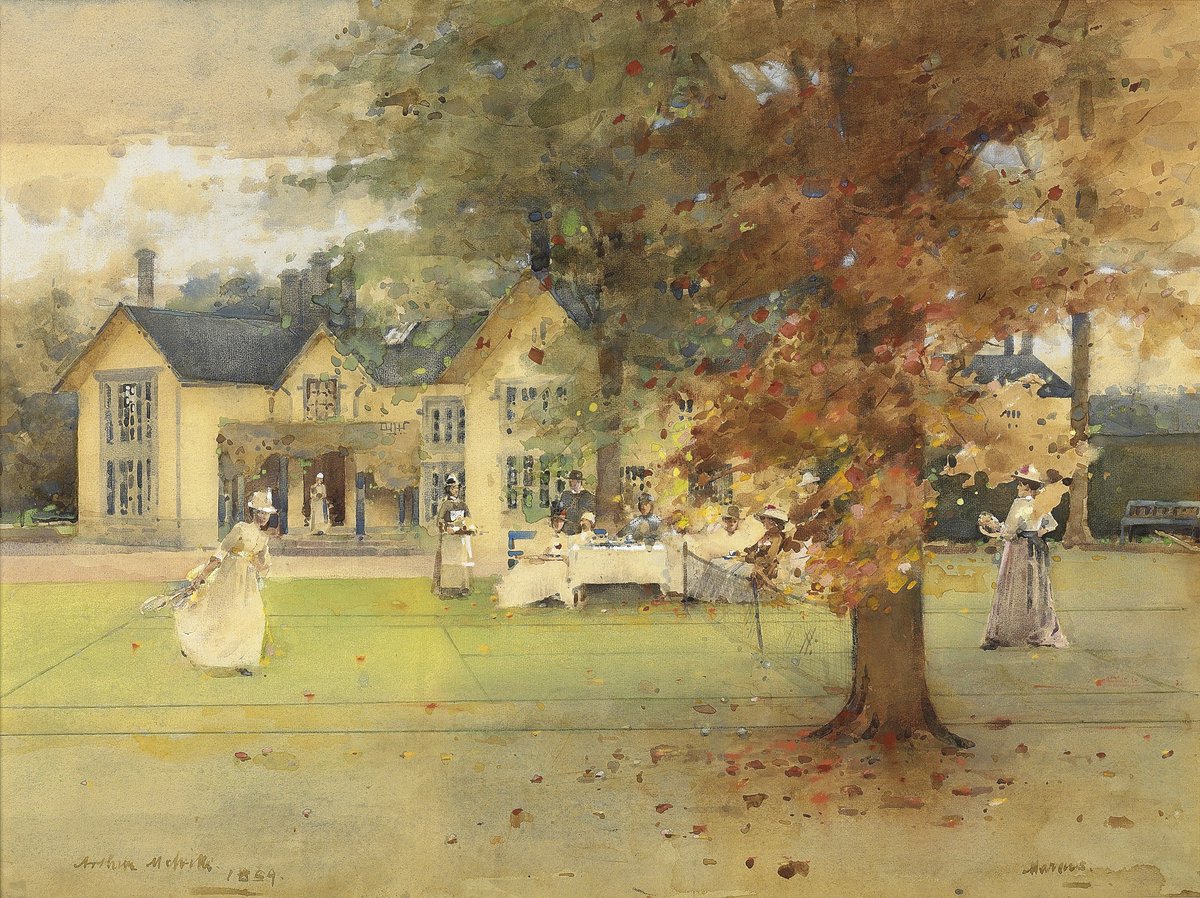 The Barber Institute (@barberinstitute) on Twitter photo This week’s #OnlineArtExchange is ‘Sport’ celebrating Blackburn Football Club’s 150th birthday <a href="/BlackburnMuseum/">Blackburn Museum & Art Gallery</a>! ⚽
🎾 With Wimbledon approaching, we’ve chosen Arthur Melville’s tennis scene from our collection. Note to self: Put strawberries and cream on the shopping list! 🍓 This week’s #OnlineArtExchange is ‘Sport’ celebrating Blackburn Football Club’s 150th birthday <a href="/BlackburnMuseum/">Blackburn Museum & Art Gallery</a>! ⚽
🎾 With Wimbledon approaching, we’ve chosen Arthur Melville’s tennis scene from our collection. Note to self: Put strawberries and cream on the shopping list! 🍓