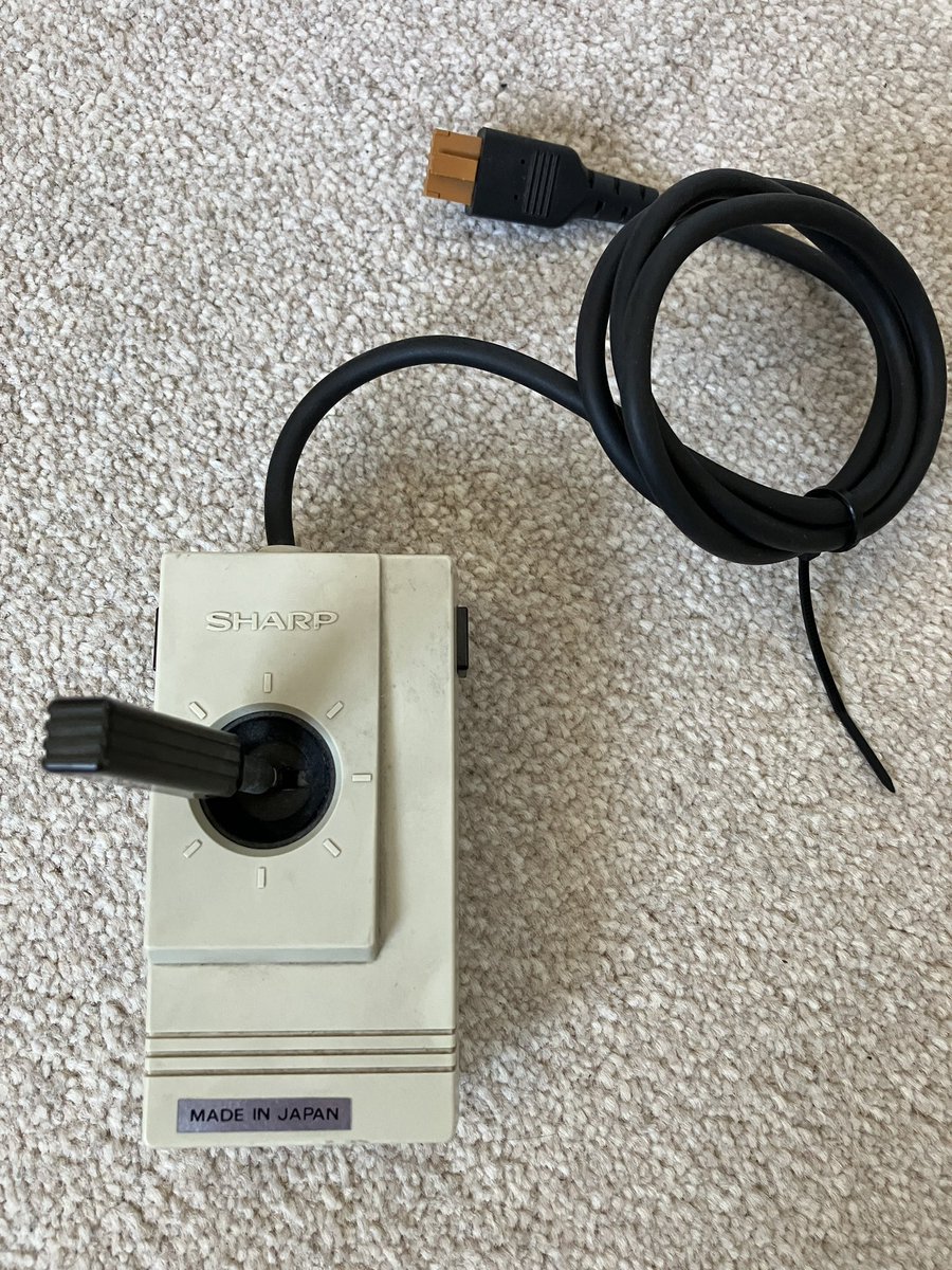 Today’s awesome arrival :) A pretty hard-to-find original Sharp joystick for the MZ-700