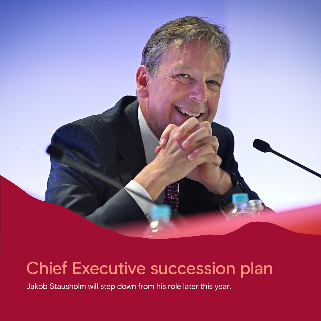 After 4 and a half years as Chief Executive, today we’ve announced that Jakob Stausholm will step down from his role later this year. Read the full announcement: riotinto.com/en/news/releas….