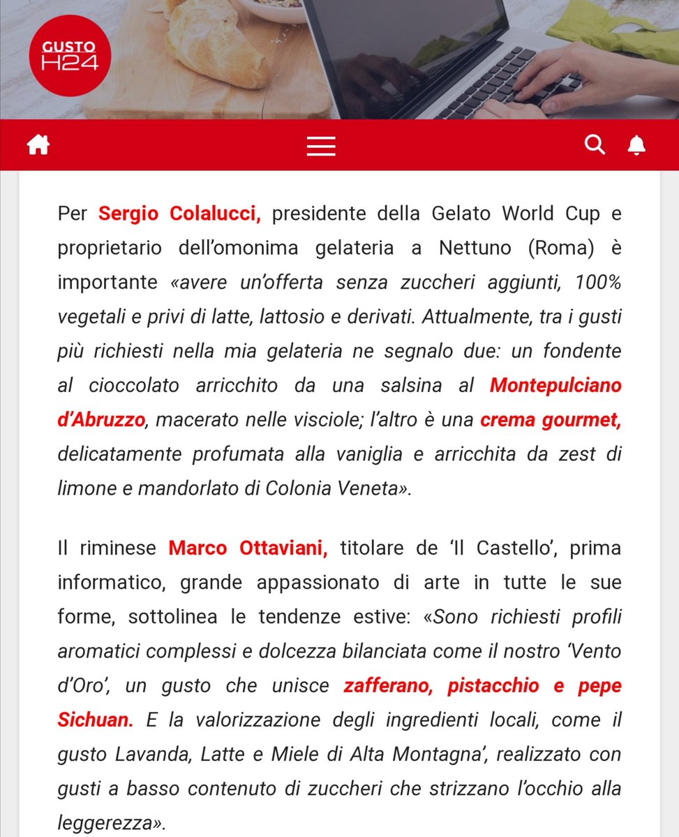 Donato Troiano (@edtroiano) on Twitter photo Osservatorio SIGEP estate 2025: +4% vendite di gelato in Italia
Nel 2024 in Italia il settore del gelato artigianale ha sfiorato un fatturato da 3 miliardi di euro
Su #GUSTOH24 qui:
gustoh24.it/osservatorio-s…
<a href="/marcoforc/">Marco Forcellini</a> <a href="/BettaVitali/">Solo bagaglio a mano</a> <a href="/mindthepop/">Mind The Pop</a> <a href="/sassi_mario/">Sassi Mario 🇪🇺</a> <a href="/Andrea_Radic/">Andrea Radic</a> <a href="/IEGexpo/">ITALIAN EXHIBITION GROUP</a> Osservatorio SIGEP estate 2025: +4% vendite di gelato in Italia
Nel 2024 in Italia il settore del gelato artigianale ha sfiorato un fatturato da 3 miliardi di euro
Su #GUSTOH24 qui:
gustoh24.it/osservatorio-s…
<a href="/marcoforc/">Marco Forcellini</a> <a href="/BettaVitali/">Solo bagaglio a mano</a> <a href="/mindthepop/">Mind The Pop</a> <a href="/sassi_mario/">Sassi Mario 🇪🇺</a> <a href="/Andrea_Radic/">Andrea Radic</a> <a href="/IEGexpo/">ITALIAN EXHIBITION GROUP</a>