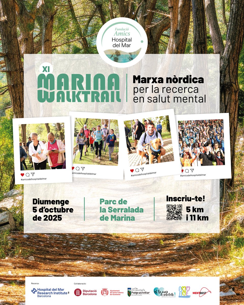 Hospital del Mar (@hospitaldelmar) on Twitter photo Ya tenemos fecha!
Vuelve la #MarinaWalktrail, la #marchanórdica para la investigación en #saludmental
El día 5 de octubre, marcha con nosotros 🚶♂️🚶♀️🚶!
👉 hospitaldelmar.cat/es/noticies/vi…
<a href="/HMar_research/">HMar Research Institute</a> <a href="/AmicsHMar/">AMICS Hospital Mar</a> <a href="/MentBestProject/">MentBest</a> <a href="/diba/">Diputació de Barcelona</a> <a href="/scgramenet/">Aj. Sta. Coloma Gram</a> Ya tenemos fecha!
Vuelve la #MarinaWalktrail, la #marchanórdica para la investigación en #saludmental
El día 5 de octubre, marcha con nosotros 🚶♂️🚶♀️🚶!
👉 hospitaldelmar.cat/es/noticies/vi…
<a href="/HMar_research/">HMar Research Institute</a> <a href="/AmicsHMar/">AMICS Hospital Mar</a> <a href="/MentBestProject/">MentBest</a> <a href="/diba/">Diputació de Barcelona</a> <a href="/scgramenet/">Aj. Sta. Coloma Gram</a>