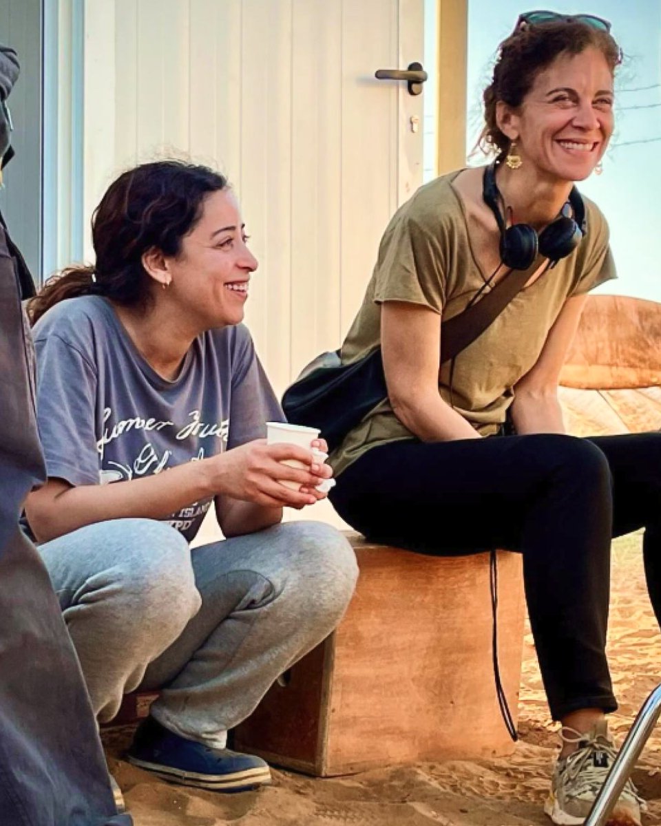 FastenFilms's tweet photo. 📸 Complicidad en el set de #LaMásDulce entre la directora Laïla Marrakchi y la actriz Nisrin Erradi, reconocida por su papel en Adam y protagonista de la serie Black Hearts. Después de rodar en Marruecos, seguimos con el rodaje en Andalucía. #FastenFilms #productores #rodaje https://t.co/0OUv6eCshJ