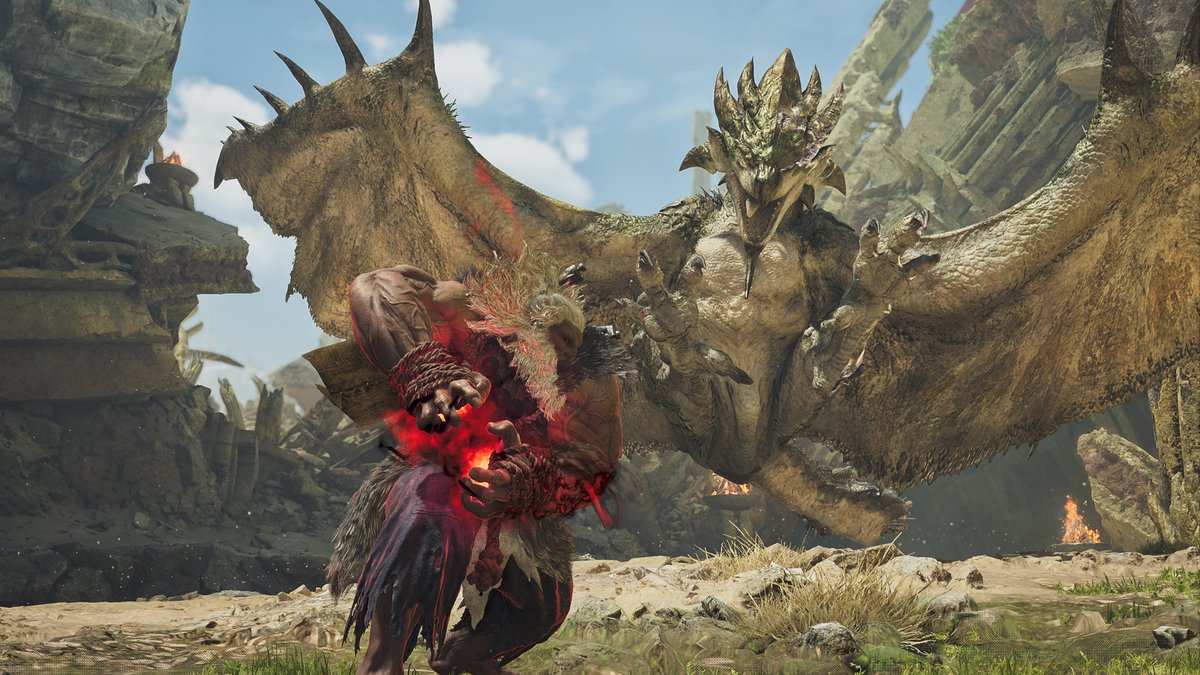 MH_Wilds's tweet photo. 「豪鬼」のアクションを再現！①

「豪鬼」シリーズの「ワンセット防具」を装備するか、「重ね着装備」を使用することで、専用アイテムやジェスチャーが使用可能になり、豪鬼の専用アクションがおこなえます。

https://t.co/7OZoMjcny7
#モンハンワイルズ #MHWilds #スト6 https://t.co/TxXJ5QLMVb