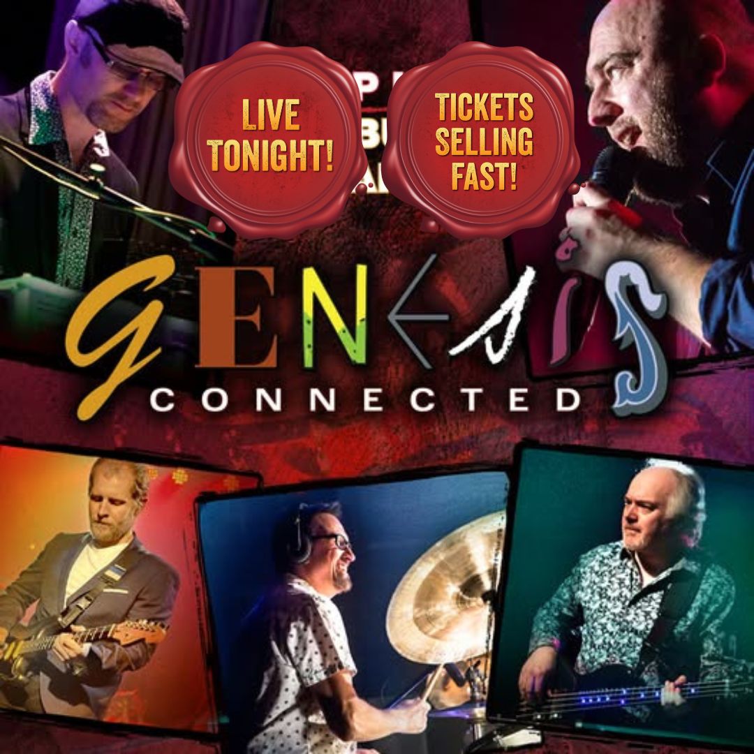 Live Tonight!
GENESIS CONNECTED
📷 Friday, 23rd May | 7:30pm
*This is a seated-only performance*

📷 Book your seats today: bit.ly/3YK3Dip

#WeSupportNTR #HereForCulture #HaveYouGotYourTicketsYet #GenesisConnected #PhilCollinsTribute #TheLivingYearsLive