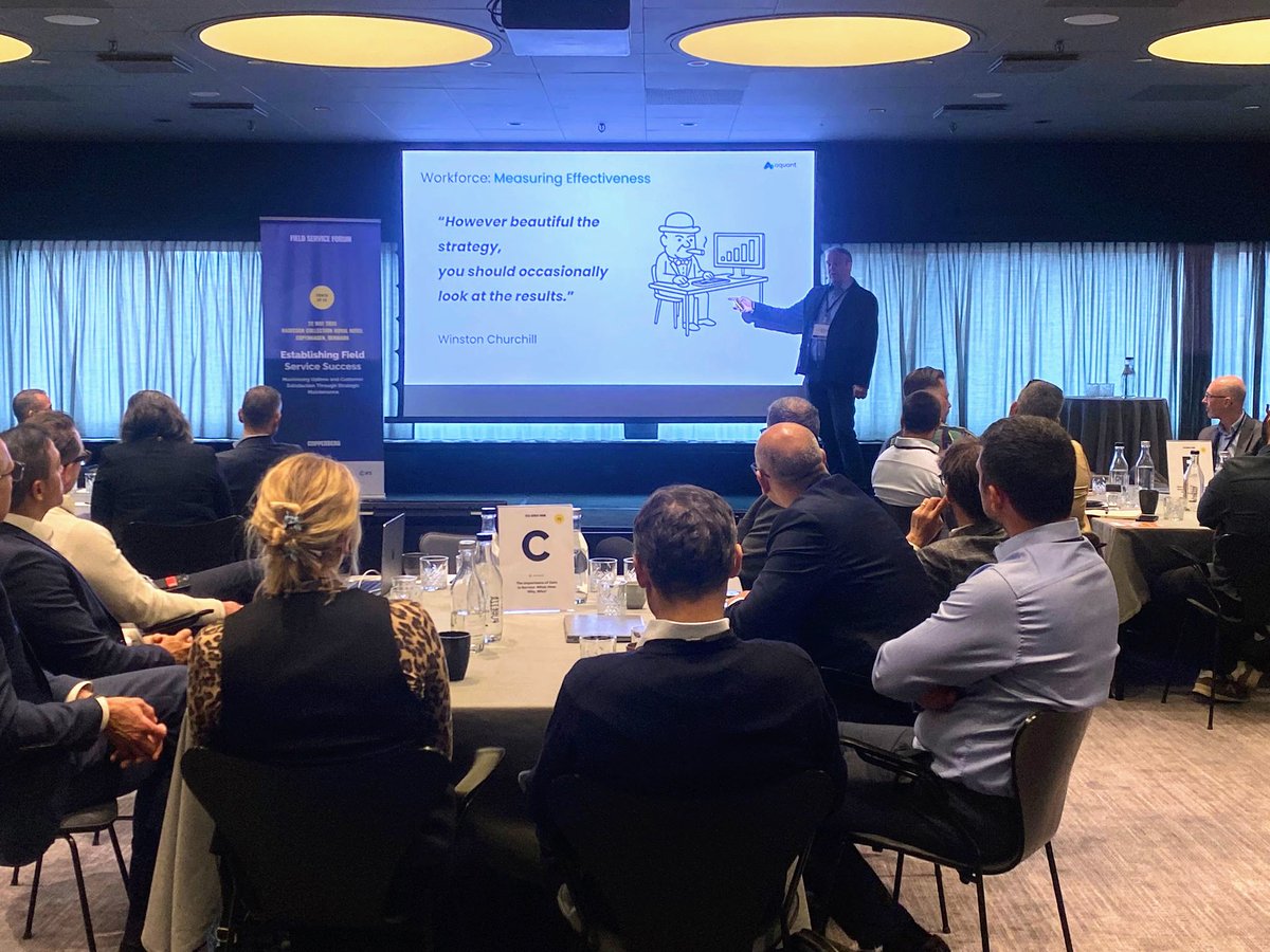 CopperbergAB's tweet image. Tim Burge from Aquant will deliver his keynote on aligning technology and workforce first on the #FieldServiceForum stage! 

Key takeaways: 
1️⃣ ROI starts with adoption.
2️⃣ Enable your people to adapt.
3️⃣ AI must be grounded in human insight.

#fieldservice #fsm #manufacturing
