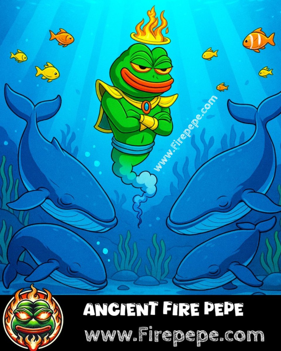 AFPEPtoken's tweet photo. When whales bow, you know the game's about to change.
AFPEP didn’t come to play, it came to rewrite the rules.
Not just a #meme coin. It’s ancient fire building a new empire!

#AFPEP  #WhalesBowing  #CryptoReborn https://t.co/Z6NUDvXefa