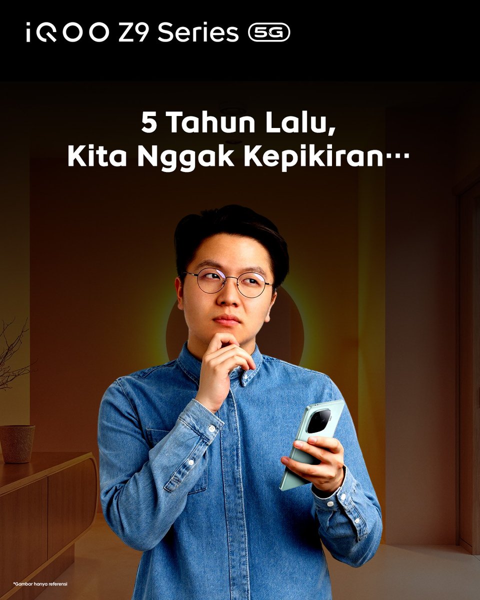 iqoo_id's tweet photo. 🧵 5 Tahun Lalu Kita Nggak Kepikiran…

Tapi sekarang, hal-hal yang dulu cuma angan-angan, jadi kenyataan. Salah satunya? Bisa seharian gak mikirin ngecas HP! 🔋✨

#iQOOZ9 #EmpoweringLife https://t.co/MJP8cLkBek
