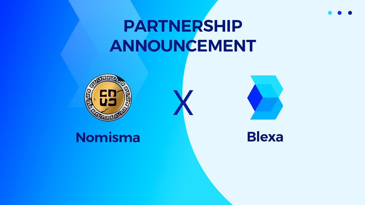 BlexaDeFI's tweet photo. Strategic Partnership Announcement🎉
We are pleased to announce our partnership with @NomismaNetwork.
👉Nomisma is an AI-optimized, fully on-chain financial infrastructure designed for advanced, high-load DeFi at scale.
Stay tuned for more exciting collaborations! 🚀 https://t.co/15Jgd34XhQ