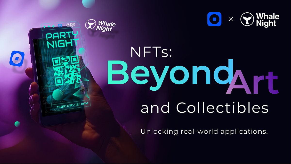 superpepe__io's tweet photo. ๐๐Non-Fungible Tokens (NFTs) are more than just digital art.
They're transforming industries by enabling secure ownership and transfer of assets like tickets, certifications, and more.๐ชช๐
Discover the practical side of NFTs with Whale Night.
#WhaleNight #NFTApplications https://t.co/AJH2QNSw1Y