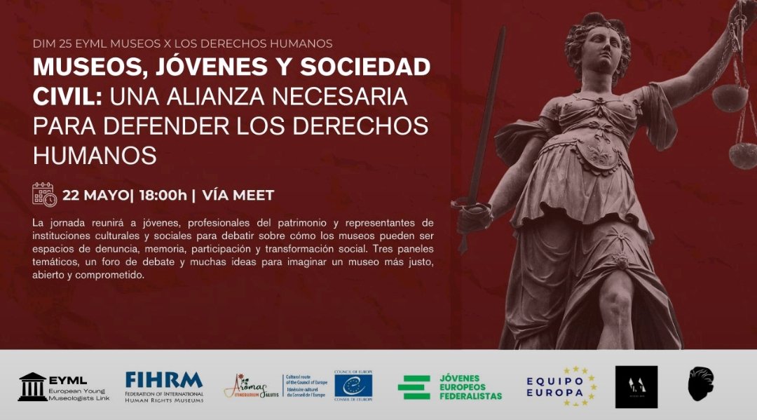 Os invito a participar en este interesante debate y reflexión: Museos + Derechos Humanos. Ahí estaré a partir de las 18h como ponente.

Dejo por aquí el enlace para quien desee inscribirse vía online:

docs.google.com/forms/d/e/1FAI…