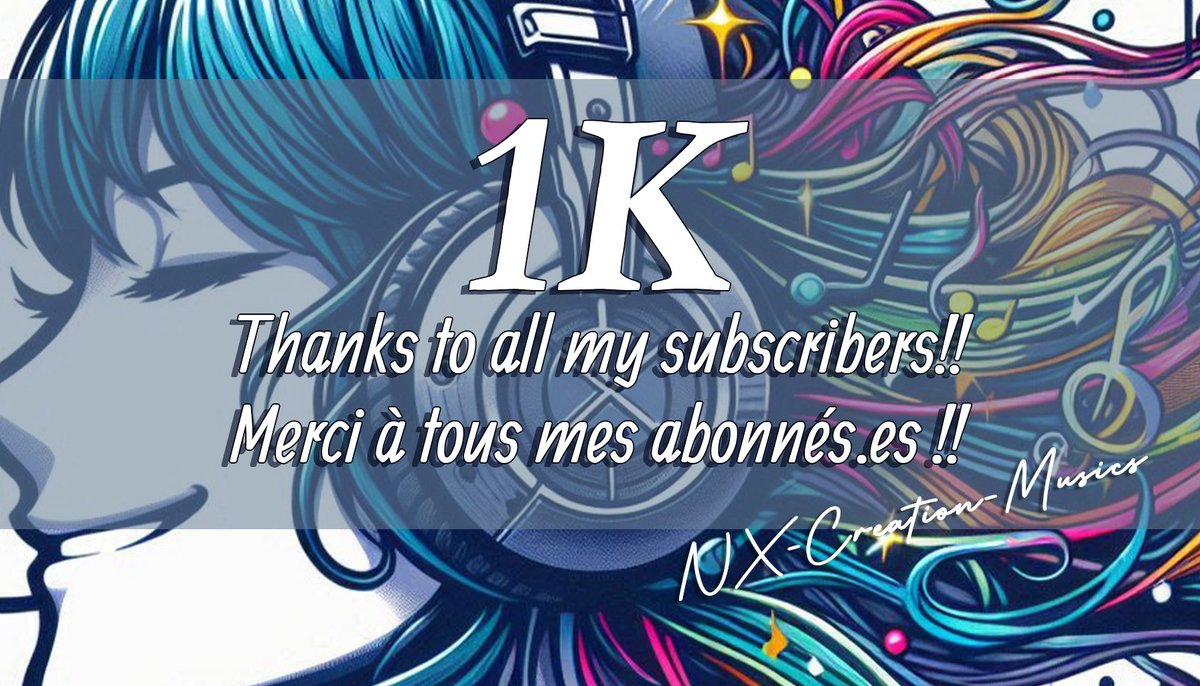 Nx_Crea_Musics's tweet photo. Thank you again from the bottom of my heart 💖
========
Merci encore du fond du cœur 💖
#YouTube #YouTubeMusic  #YouTubers https://t.co/UfKh2LazGk