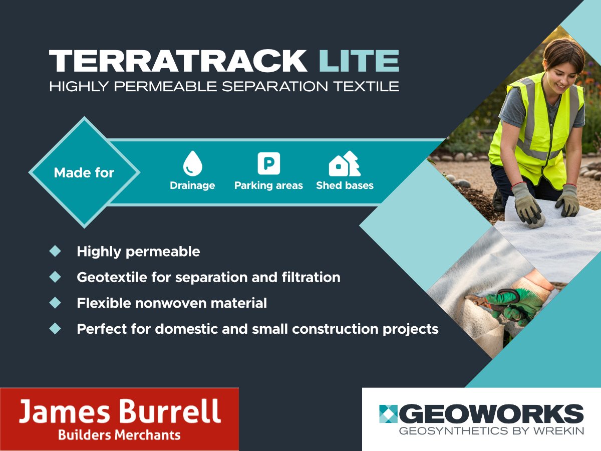 Discover TerraTrack Lite, the latest addition to Geoworks' extensive range of geosynthetic products.

Designed to replace Multitrack 1000 mini packs and rolls, TerraTrack Lite delivers flexibility and optimised strength in a streamlined, cost-effective solution.