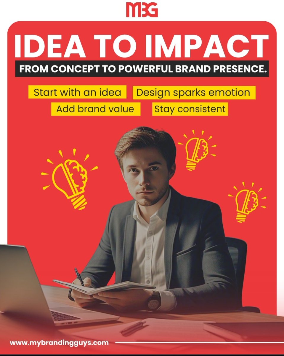 MyBrandingGuys's tweet photo. From idea to impact — we turn concepts into powerful brand presence. 💡➡️🔥 Let’s build something that truly stands out. #BrandBuilding #IdeaToImpact #CreativeMarketing https://t.co/muuC2FAVMf