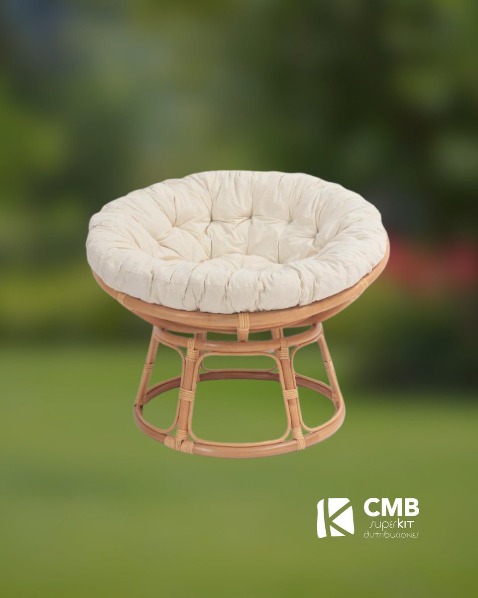 CMBBricolage's tweet image. Descubre el encanto del Sillón Papasan 🪑

Ratán natural + cojín en crudo = comodidad y estilo boho 🌿
📏 Ø90x70 cm | 💸 99,95€

Perfecto para tu rincón de relax 🧘‍♀️

#DecoraciónBoho #MueblesConEstilo #PrimaveraEnCasa