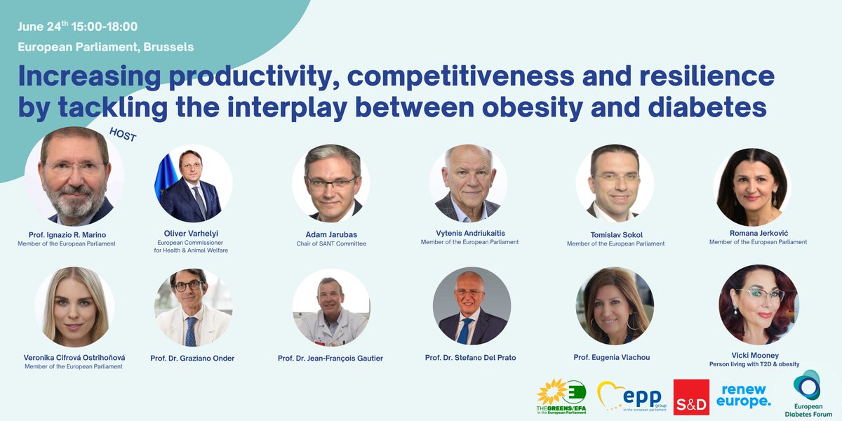 European Diabetes Forum (@eudiabetesforum) on Twitter photo 🎉 We have some big news to share today!
📣 We are proud to announce our upcoming event, organised together with MEP <a href="/ignaziomarino/">Ignazio Marino</a> on "Increasing productivity, competitiveness and resilience by tackling the interplay between diabetes and obesity".
💡 The event will explore 🎉 We have some big news to share today!
📣 We are proud to announce our upcoming event, organised together with MEP <a href="/ignaziomarino/">Ignazio Marino</a> on "Increasing productivity, competitiveness and resilience by tackling the interplay between diabetes and obesity".
💡 The event will explore