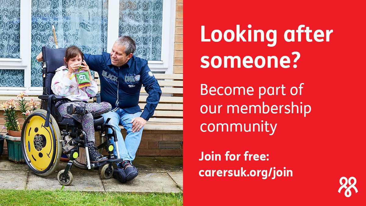 Looking after a relative, friend or neighbour who relies on you for support?
Become a Carers UK member for free. You’ll receive the latest carer news, be part of our online community, and join our movement for change.

Learn more: carersuk.org/get-involved/j…