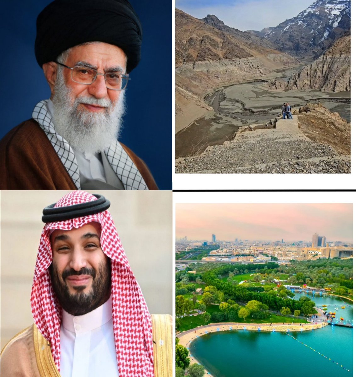 One turned a land of rivers into desert. The other turned desert into a land of rivers.