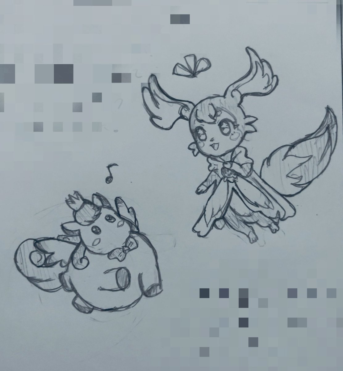 授業中にかいたやつ とてもかわいい