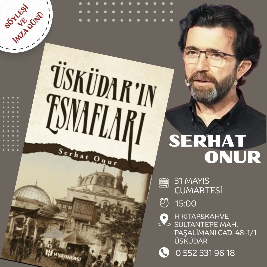 H Yayınları (@hyayinlari) on Twitter photo •1940-1960 yılları arasında Üsküdar'da gezintiye çıkmak isteyenler! Serhat Onur'un H Yayınları'ndan çıkan hatıralarla dolu yeni kitabı "Üsküdar'ın Esnafları" için düzenlenen söyleşi ve imza gününde buluşmak ümidiyle! Herkesi bekliyoruz❤
<a href="/mtatci/">Mustafa Tatcı</a> •1940-1960 yılları arasında Üsküdar'da gezintiye çıkmak isteyenler! Serhat Onur'un H Yayınları'ndan çıkan hatıralarla dolu yeni kitabı "Üsküdar'ın Esnafları" için düzenlenen söyleşi ve imza gününde buluşmak ümidiyle! Herkesi bekliyoruz❤
<a href="/mtatci/">Mustafa Tatcı</a>