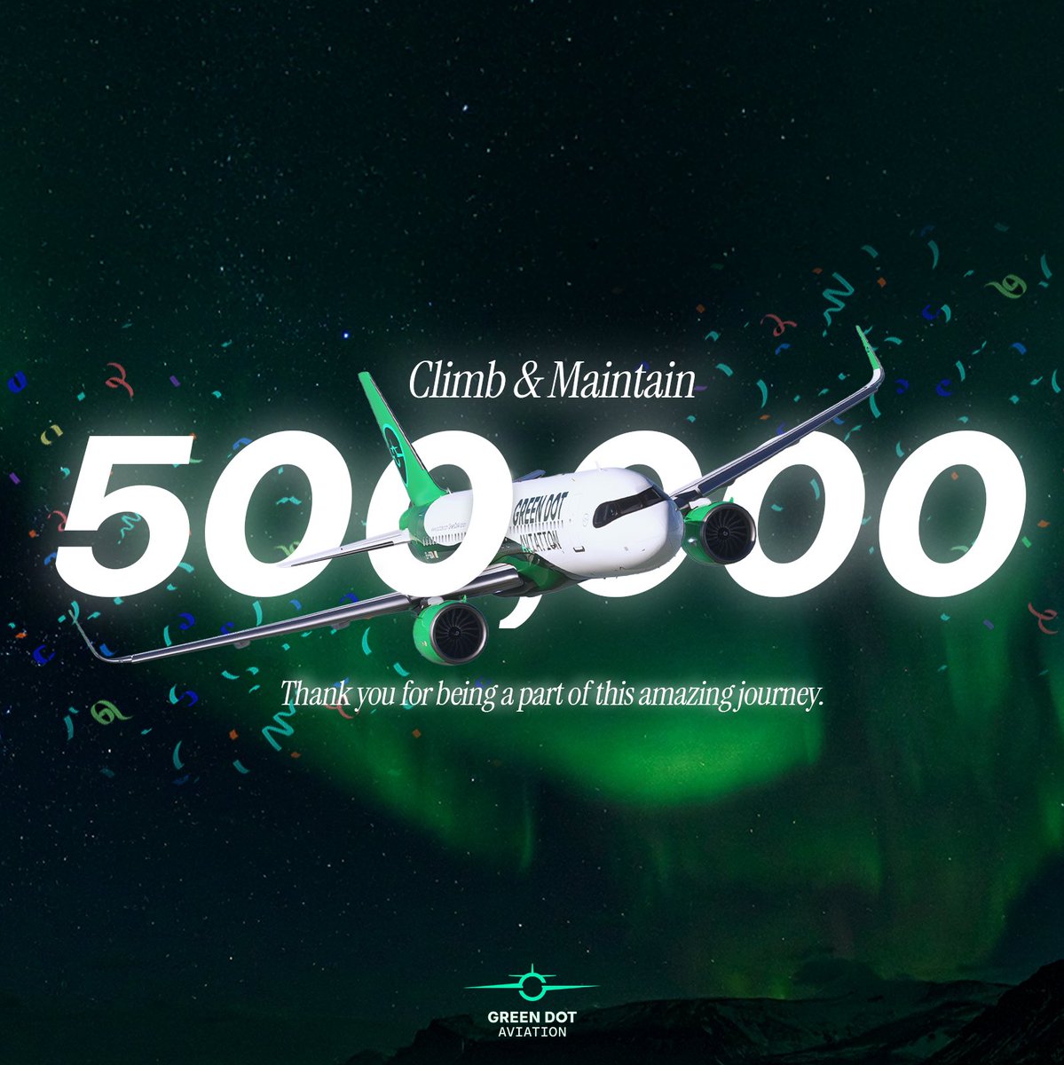 Green_Dot_Av's tweet image. We've just reached 500,000 subscribers!! 🥳✈️🟢

This is a huge milestone for the channel - thank you for all of your support in these 3+ years of Green Dot Aviation. 

I'll be hosting a livestream in June to celebrate - see you then! 🚀

🟢Emmet