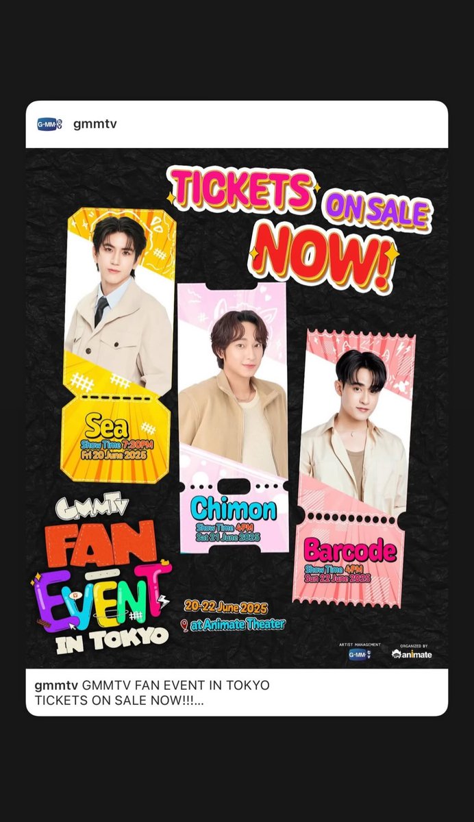 Chimon Official (@chimon_official) on Twitter photo ไหนใครยังไม่มีบัตรอย่าลืมไปซื้อกันนะครับ💛✨
📸 IGs : chimonac <a href="/Chimonac/">ชิม่อนไงจะใครหล่ะ🙈</a>
#ChimonWachirawit
#ชิม่อนไงจะใครหล่ะ
#FanEventTokyoxChimon ไหนใครยังไม่มีบัตรอย่าลืมไปซื้อกันนะครับ💛✨
📸 IGs : chimonac <a href="/Chimonac/">ชิม่อนไงจะใครหล่ะ🙈</a>
#ChimonWachirawit
#ชิม่อนไงจะใครหล่ะ
#FanEventTokyoxChimon