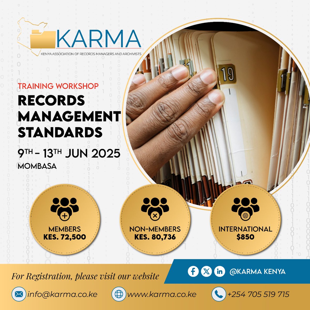 Is your organization aligned with the latest records management standards? Join us at the Records Management Standards Workshop, where professionals from all sectors converge to unpack evolving standards, strengthen compliance, and future-proof their records systems.

This