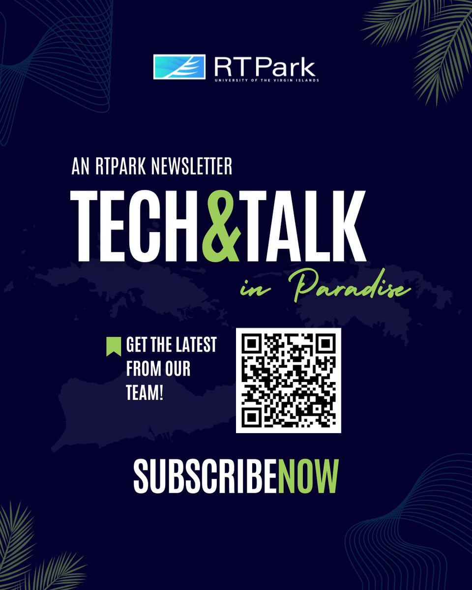 UVIRTP's tweet image. 🔍 Want to learn more about UVI RTPark and what we’re all about? 📬
Subscribe to our newsletter today and stay connected with the progress we’re making in the Virgin Islands!

👉 hubs.ly/Q03nC9Nd0
#TechAndTalk #RTPark #StayInformed #CommunityDriven