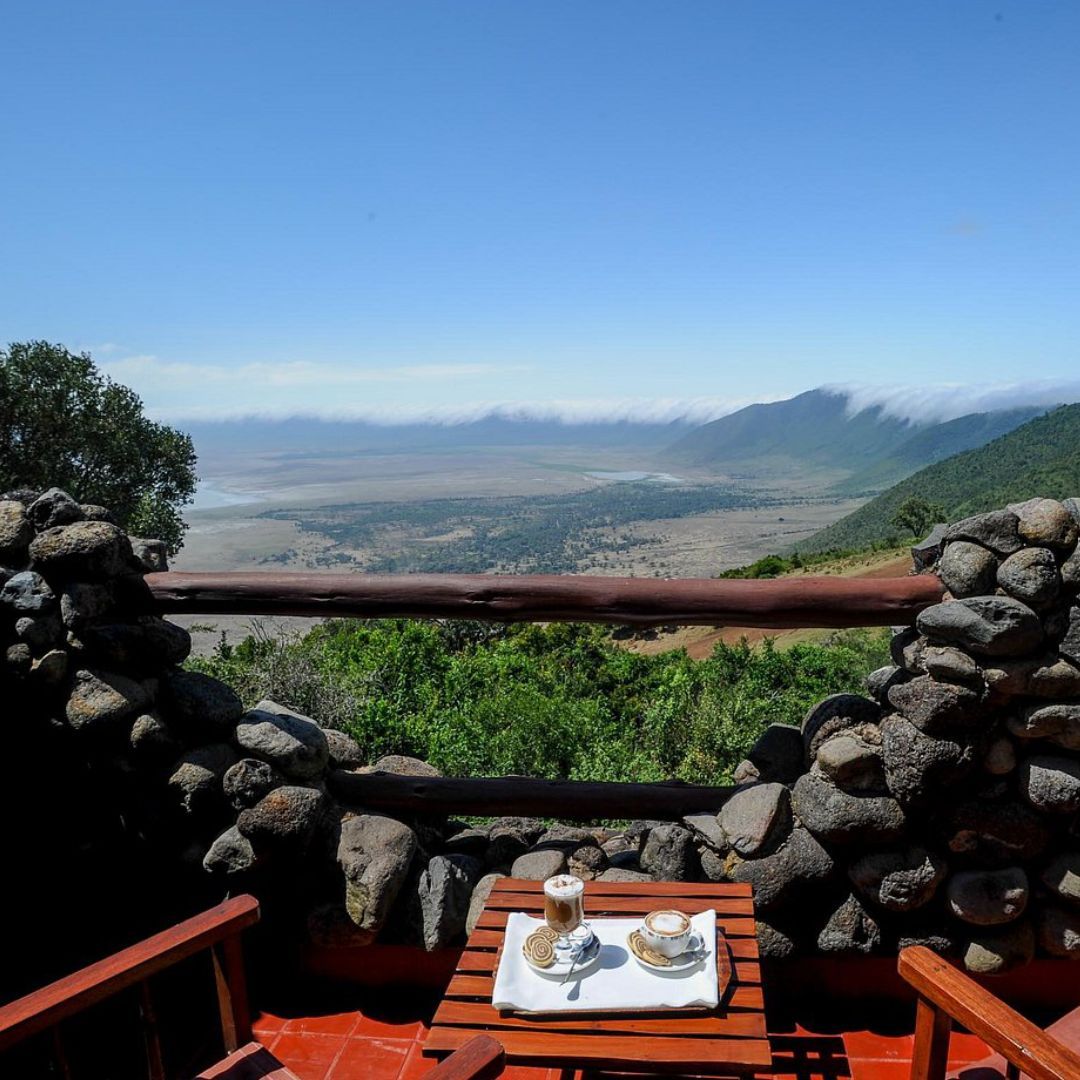 Being one of the few located inside the Ngorongoro Conservation Area, Ngorongoro Serena Safari Lodge is built with natural stone and blends beautifully into the landscape. Every room has a private balcony with amazing views of the crater below.