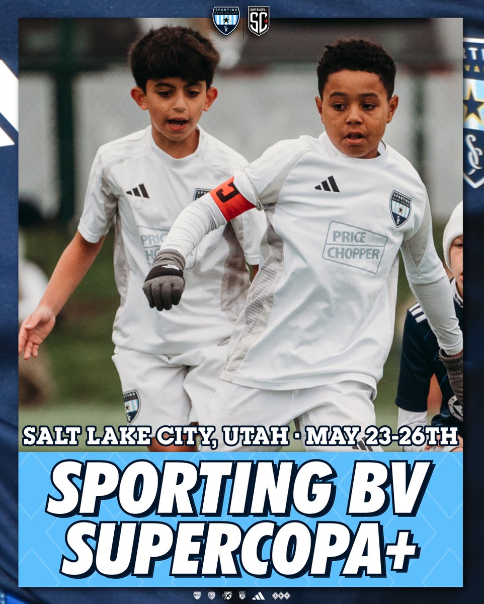 SPORTINGBV's tweet photo. 💠 Good luck to our Sporting BV Academy 13 boys as they compete in SuperCopa+ starting tomorrow!

They take on some of the best competition in the nation and we can't wait to watch them play.

Have fun, boys! https://t.co/EKgQlVNcFw