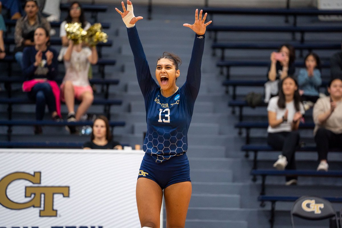 Our mood today as we announce our game Sept. 9 at Tennessee as part of the 2025 SEC/ACC Challenge!  

📰 | buzz.gt/VB52225

#StingEm × #PointTech 🐝
