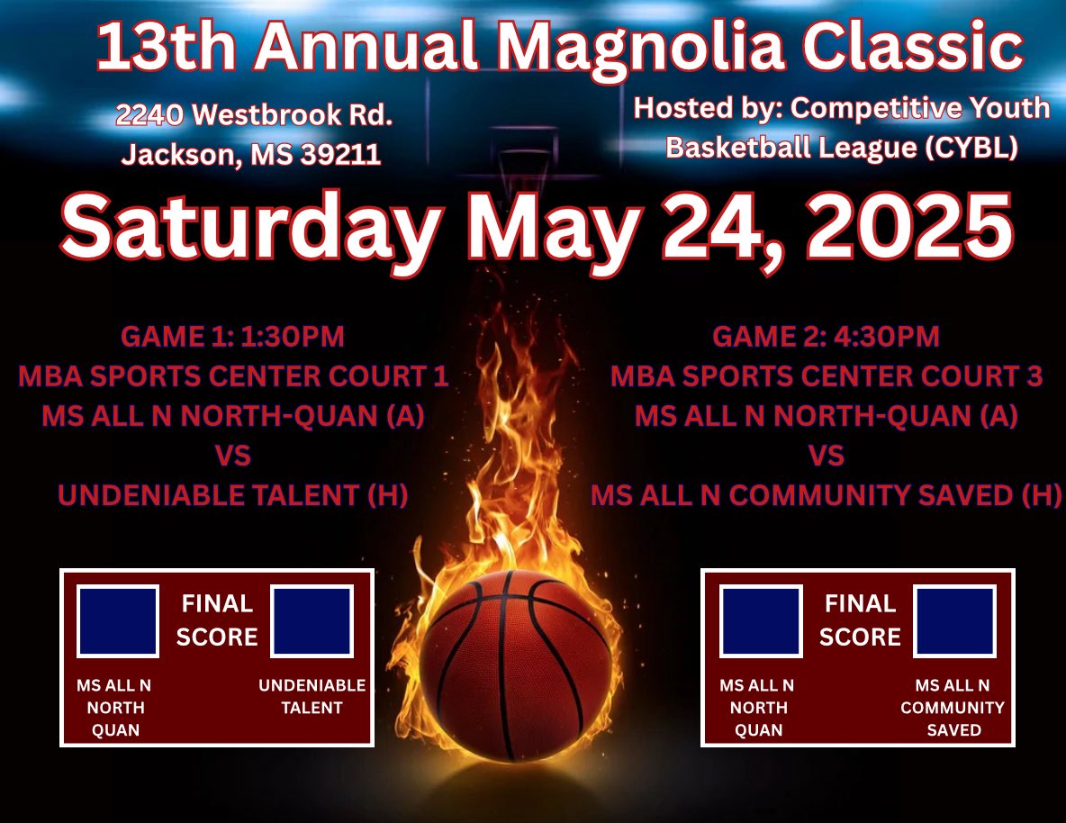 coachquang92's tweet photo. 📍Jackson, Ms 
MS All N North Quan 27 will be in building 
13th Annual Magnolia Classic 
#ALLN https://t.co/skFbkcQNb6
