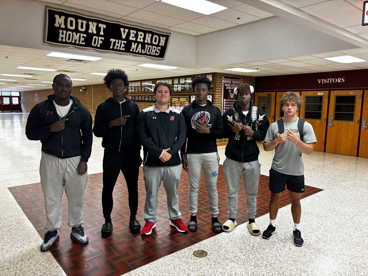 Kofi (@kofimartinn7) on Twitter photo Thank you <a href="/j_chupella/">Coach Joey Chupella</a> for coming to see <a href="/TrezBannister2_/">TREZZ BANNISTER</a> , <a href="/dawit_j_volcy/">Dawit J. Volcy</a> , <a href="/Arion_ColeMv15/">Arion Cole</a> and <a href="/Matthew_Moret27/">Matthew</a>
<a href="/MajorfootballMV/">Mount Vernon Football</a> Thank you <a href="/j_chupella/">Coach Joey Chupella</a> for coming to see <a href="/TrezBannister2_/">TREZZ BANNISTER</a> , <a href="/dawit_j_volcy/">Dawit J. Volcy</a> , <a href="/Arion_ColeMv15/">Arion Cole</a> and <a href="/Matthew_Moret27/">Matthew</a>
<a href="/MajorfootballMV/">Mount Vernon Football</a>