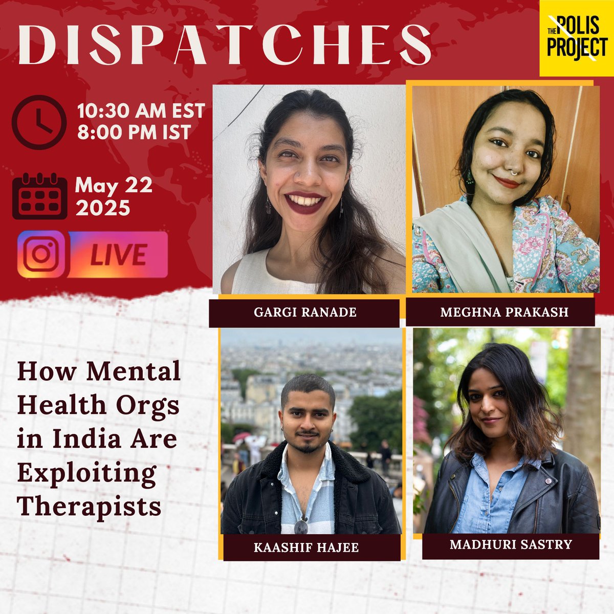 Happening right now on Instagram Live! Tune in instagram.com/thepolisprojec…
