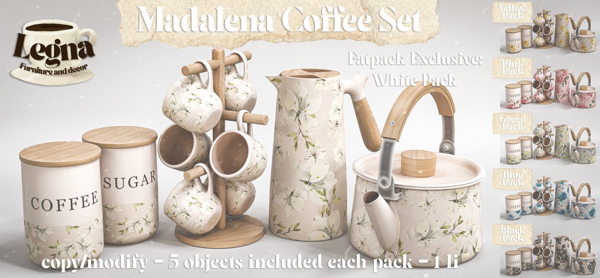KawaiiFeedSL's tweet photo. Legna: Madalena Coffee Set @ Tres Chic〡Taxi: https://t.co/m0bvl4IJYf
#secondlife #metaverse #legna #treschic #secondlifeevent #secondlifecontent #kawaiifeed https://t.co/lipgGi3EBd