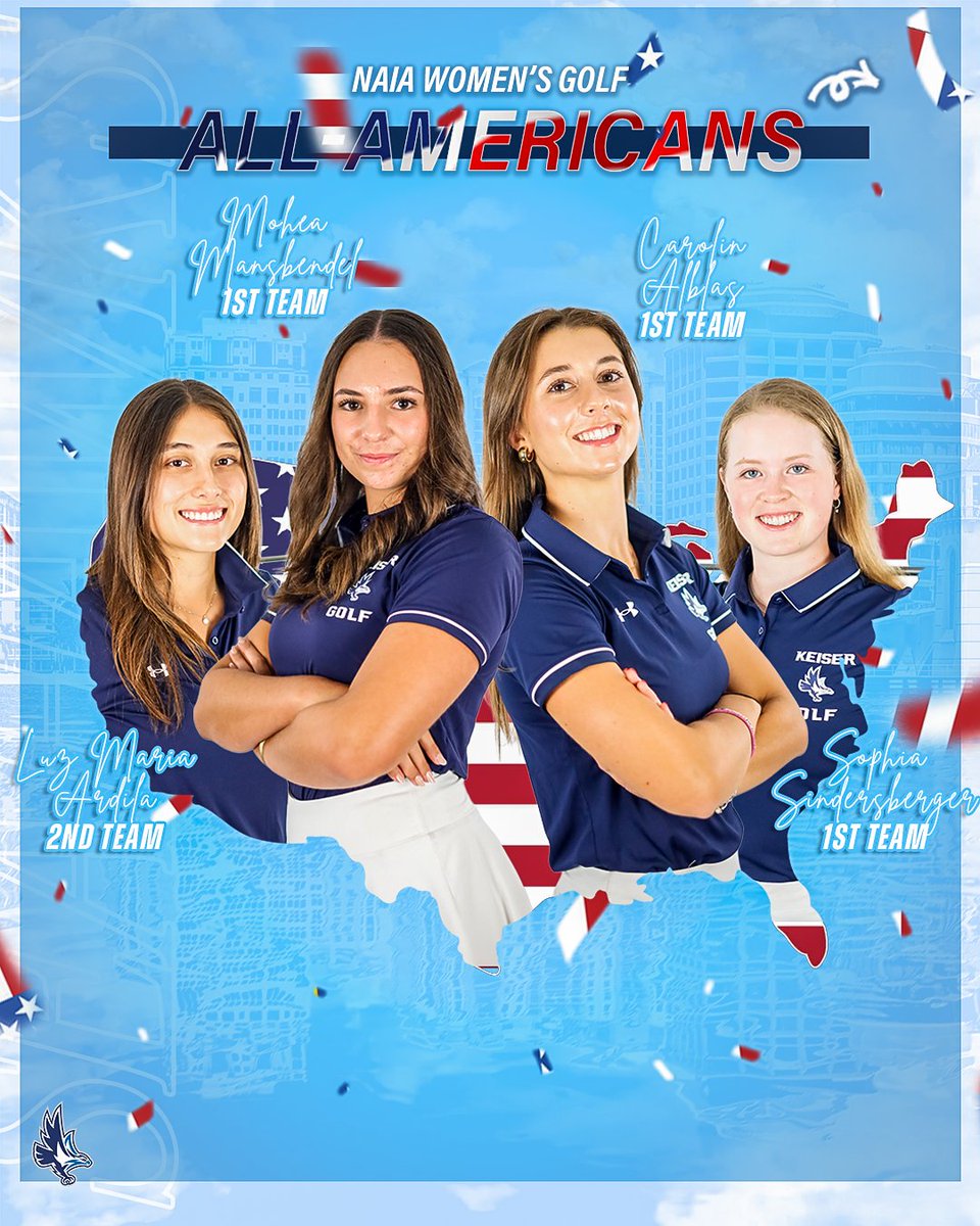 KUSeahawksGOLF's tweet image. No. 2 women's golf garners four NAIA All-Americans for the 2024-25 season. Congratulations to Carolin Alblas, Mohea Mansbendel, Sophia Sindersberger, and Luz Maria Ardila!
#DefendTheBeach