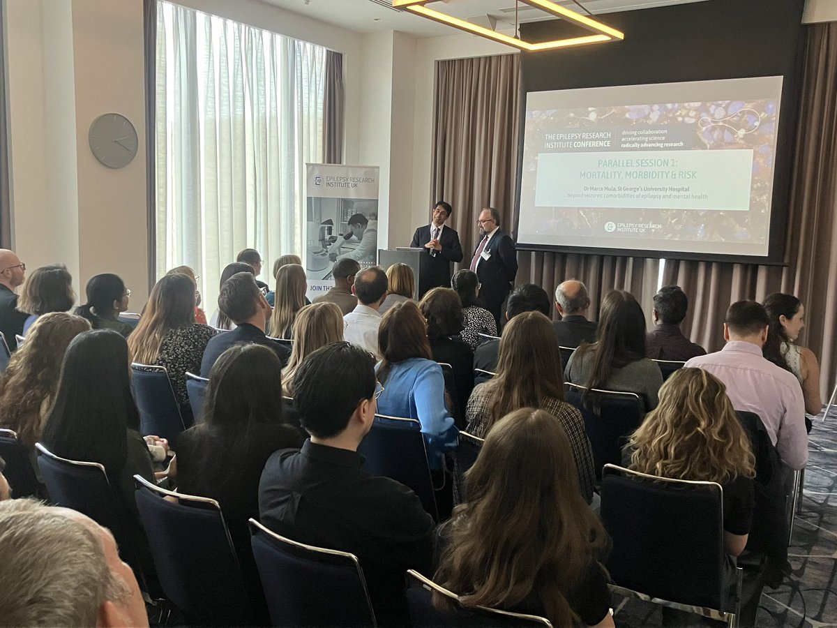 In our Mortality, Morbidity &amp; Risk session: Dr Marco Mula highlights the mental health burden of #epilepsy, while Dr Else Tolner shares new data on brainstem depolarisations and #SUDEP risk in FHM models. #EpilepsyResearchConference #EpilepsyWeek
