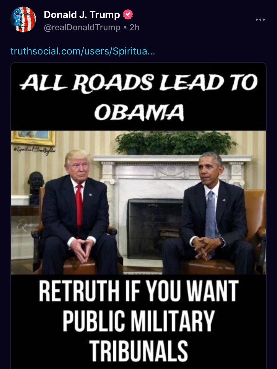 WallStreetApes's tweet image. I’d be less worried about lying to the American People 24/7 and more worried about being a traitor and getting arrested. Military Tribunals headed Barack Obama’s way