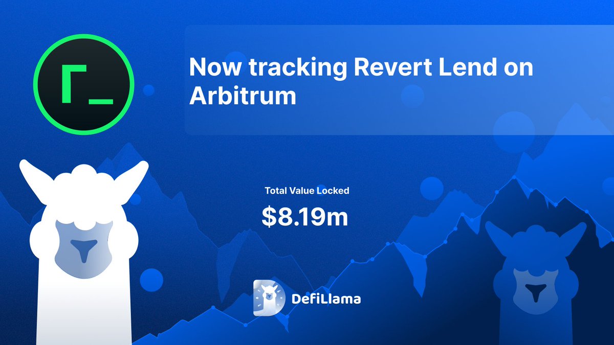 Arbitrum Universe (@arb_universe) on Twitter photo 🎉 <a href="/DefiLlama/">DefiLlama.com</a> now tracks
<a href="/revertfinance/">revert</a> Lend on <a href="/arbitrum/">Arbitrum</a>!
💧 Decentralized lending for Uniswap v3 Liquidity Providers.
💸 Use your <a href="/Uniswap/">Uniswap Labs 🦄</a> v3 positions as collateral to borrow ERC-20 tokens.
🔽 VISIT
revert.finance
#ARB_UNIVERSE 🎉 <a href="/DefiLlama/">DefiLlama.com</a> now tracks
<a href="/revertfinance/">revert</a> Lend on <a href="/arbitrum/">Arbitrum</a>!
💧 Decentralized lending for Uniswap v3 Liquidity Providers.
💸 Use your <a href="/Uniswap/">Uniswap Labs 🦄</a> v3 positions as collateral to borrow ERC-20 tokens.
🔽 VISIT
revert.finance
#ARB_UNIVERSE