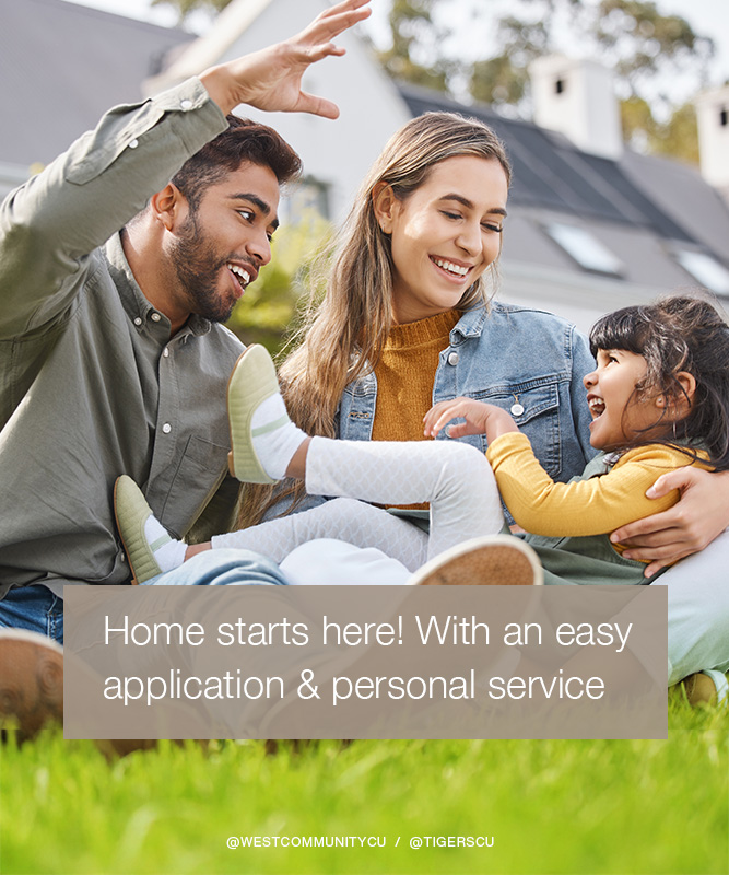 Getting the right mortgage is just as important as buying the right house. Our mortgage team will take the time to find customized solutions just for you. Home starts here ➡ westcommunitycu.org/mortgage/purch…