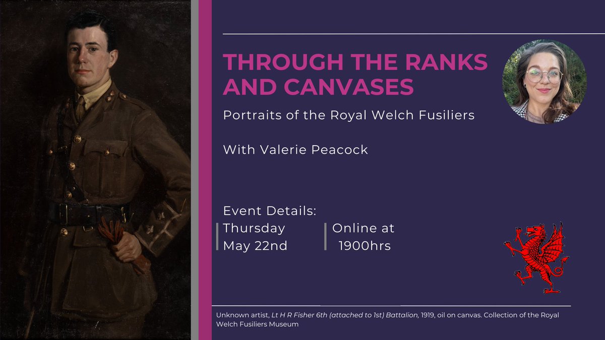 RWFMuseum's tweet photo. LAST CHANCE TO BOOK – Don’t Miss Out! 🎨
Join us for an Unmissable Evening of Art, History, and Military Heritage! 🌟
🗓️ TODAY, May 22nd
🕖 1900hrs
💻Online Event
📧 Reserve your spot now: contact@rwfmuseum.wales
#RWFMuseum #ArtUK #MilitaryHistory #Art #WelshArt  #HistoryLovers https://t.co/cLeMjRaG9u
