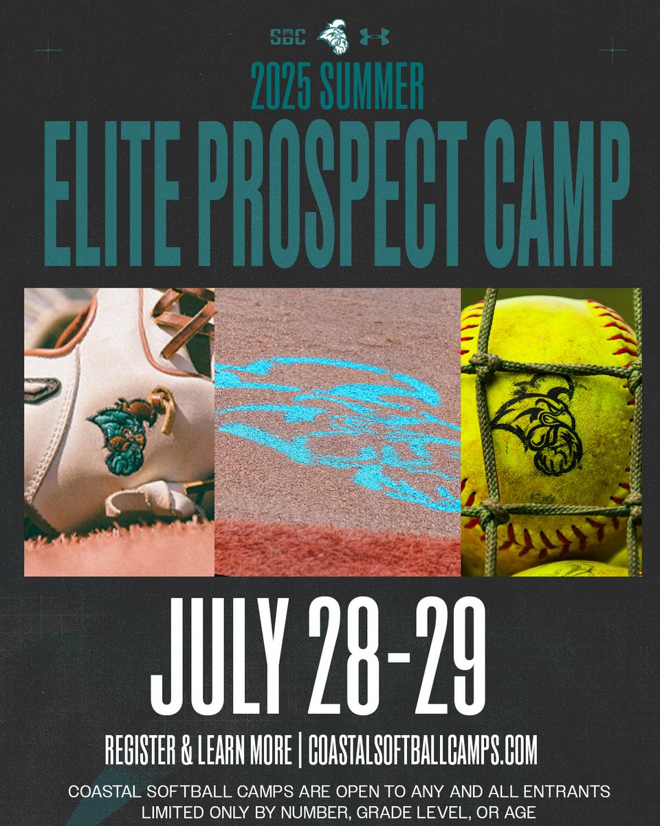 CoastalSoftball's tweet image. Our summer elite prospect camp is open for registration, use link below!
coastalsoftballcamps.com/summer-elite-pβ¦
