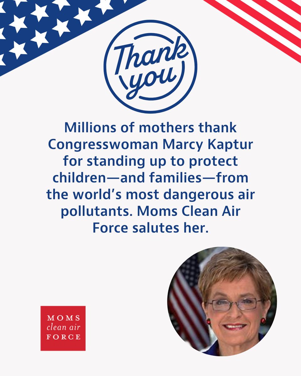 Moms thank <a href="/RepMarcyKaptur/">Rep. Marcy Kaptur</a> for voting against this morning's devastating blow to the Clean Air Act when the U.S. House passed (216-212) a resolution that removes protections on 7 of the world’s most dangerous &amp; deadly pollutants for the nation’s worst industrial polluters.