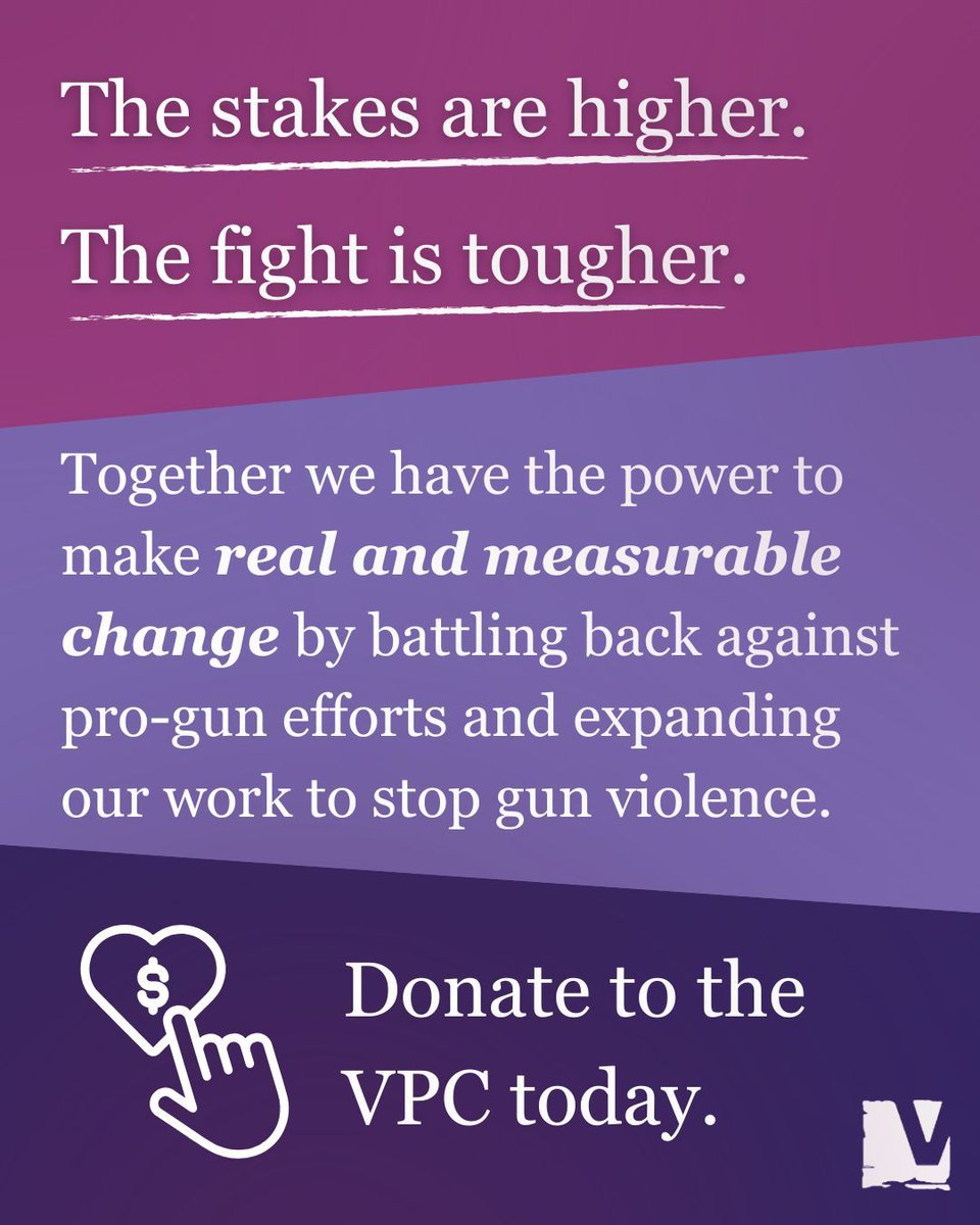 Gun violence took nearly 47,000 lives in 2023 and now the firearms industry and gun lobby want to normalize hidden, loaded weapons nationwide. 

We've stopped dangerous pro-gun policies before. With your support, we can do it again. 

Make a gift today at vpc.org/?form=Spring25.