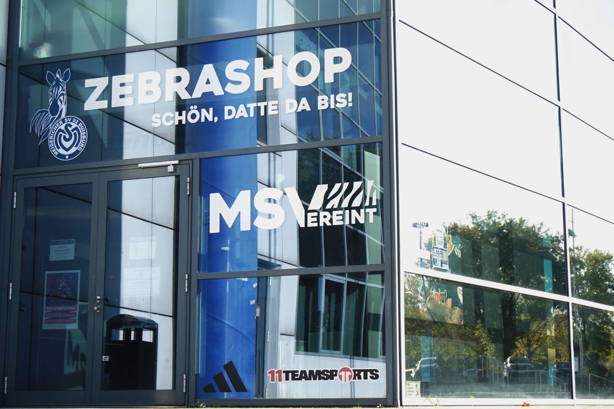 MSVDuisburg's tweet photo. Liebe Zebras, bitte beachtet, dass unser #ZebraShop am Samstag, 24. Mai 2025, erst um 12 Uhr öffnet! 🕛
#MSVereint https://t.co/BOywE7Jubx