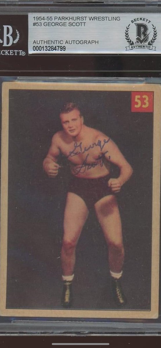 Uncle Danny (@danny313131) on Twitter photo Just acquired this very rare 1954 Parkhurst George Scott Autograph Rookie Card. George was a big time promoter, booker, and wrestler from Canada. If anyone has any leads on signed Parkhurst cards, I will pay strong. <a href="/CardPurchaser/">Card Purchaser</a> <a href="/Tweet_Wrestling/">Tweet_Wrestling</a> <a href="/woooo_double_up/">Woooo_Double_Up_Woooo_Woooo</a> <a href="/LasVegasSlabs/">LasVegasSlabs</a> Just acquired this very rare 1954 Parkhurst George Scott Autograph Rookie Card. George was a big time promoter, booker, and wrestler from Canada. If anyone has any leads on signed Parkhurst cards, I will pay strong. <a href="/CardPurchaser/">Card Purchaser</a> <a href="/Tweet_Wrestling/">Tweet_Wrestling</a> <a href="/woooo_double_up/">Woooo_Double_Up_Woooo_Woooo</a> <a href="/LasVegasSlabs/">LasVegasSlabs</a>
