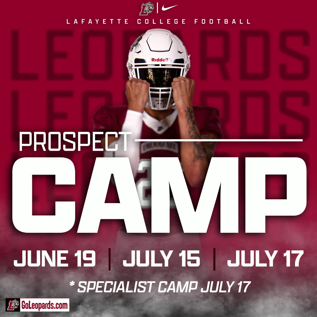 Follow the link and come compete!

lafayettefootballcamps.totalcamps.com/shop/EVENT