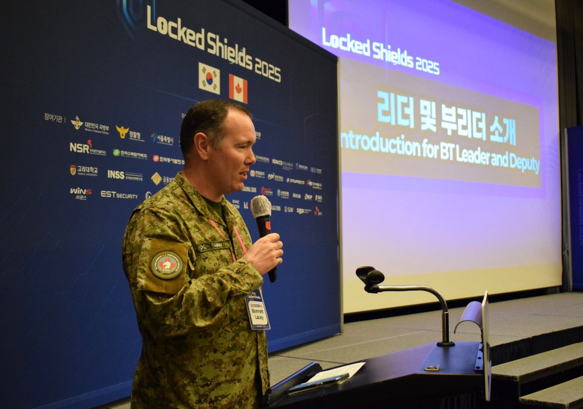 CanadianForces's tweet photo. We recently participated in the world’s largest and most complex live-fire cyber defence exercise, Ex #LockedShields2025. This NATO ex focused on real-time decision-making and coordination in the face of simulated cyber incidents. Learn more: https://t.co/OKCfeifXwN https://t.co/wDtIm5Qje1